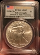 2014-(S) $1 Silver Eagle Struck at San Francisco First Strike MS69