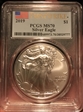 2019 $1 Silver Eagle First Strike MS70