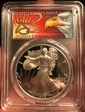 1998-P $1 Silver Eagle Cleveland Eagle with sun PR69DCAM