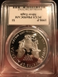 1998-P $1 Silver Eagle Cleveland Eagle with sun PR69DCAM