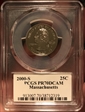 2000-S 25C Massachusetts PR70DCAM