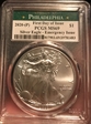 2020-(P) $1 Silver Eagle - Emergency Issue Struck at Philadelphia First Day of Issue MS69