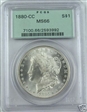 1880-CC $1 MS66