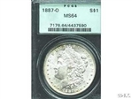 1887-O $1 MS64