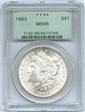 1883 $1 MS66