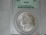 1884 $1 MS64