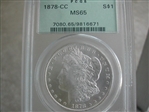 1878-CC $1 MS65
