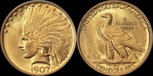 1907 $10 Indian MS64