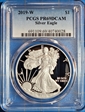 2019-W $1 Silver Eagle PR69DCAM