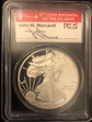 2012-S $1 Silver Eagle 75th Anniversary SF Mint Set First Strike-Mercanti PR70DCAM
