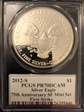 2012-S $1 Silver Eagle 75th Anniversary SF Mint Set First Strike-Mercanti PR70DCAM