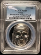 2017 $5 Pirate Skull Antique Finish MS69