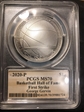 2020-P $1 Basketball Hall of Fame First Strike George Gervin Black Ink MS70