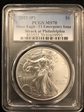 2021-(P) $1 Silver Eagle -T1 Emergency Issue Struck at Philadelphia MS70