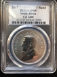 2017 1 Rand 50th Anniv. Krugerrand Ag SP69
