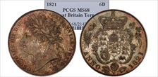 1821 6D S-3813 MS68