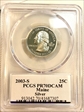 2003-S 25C Maine Silver PR70DCAM