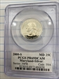 2000-S 25C Maryland Silver PR69DCAM