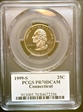 1999-S 25C Connecticut PR70DCAM