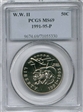 1991-95-P 50C World War II MS69