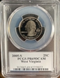 2005-S 25C West Virginia PR69DCAM