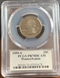 1999-S 25C Pennsylvania PR70DCAM