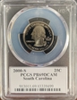 2000-S 25C South Carolina PR69DCAM