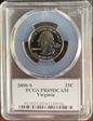2000-S 25C Virginia PR69DCAM