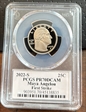 2022-S 25C Maya Angelou First Strike Cleveland Eagle with Sun PR70DCAM