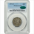 1875-S 20C AU58
