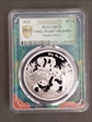 2025 10 Yn Panda Silver Panda 2023 Green Lbl, FDoI (L#356) MS70