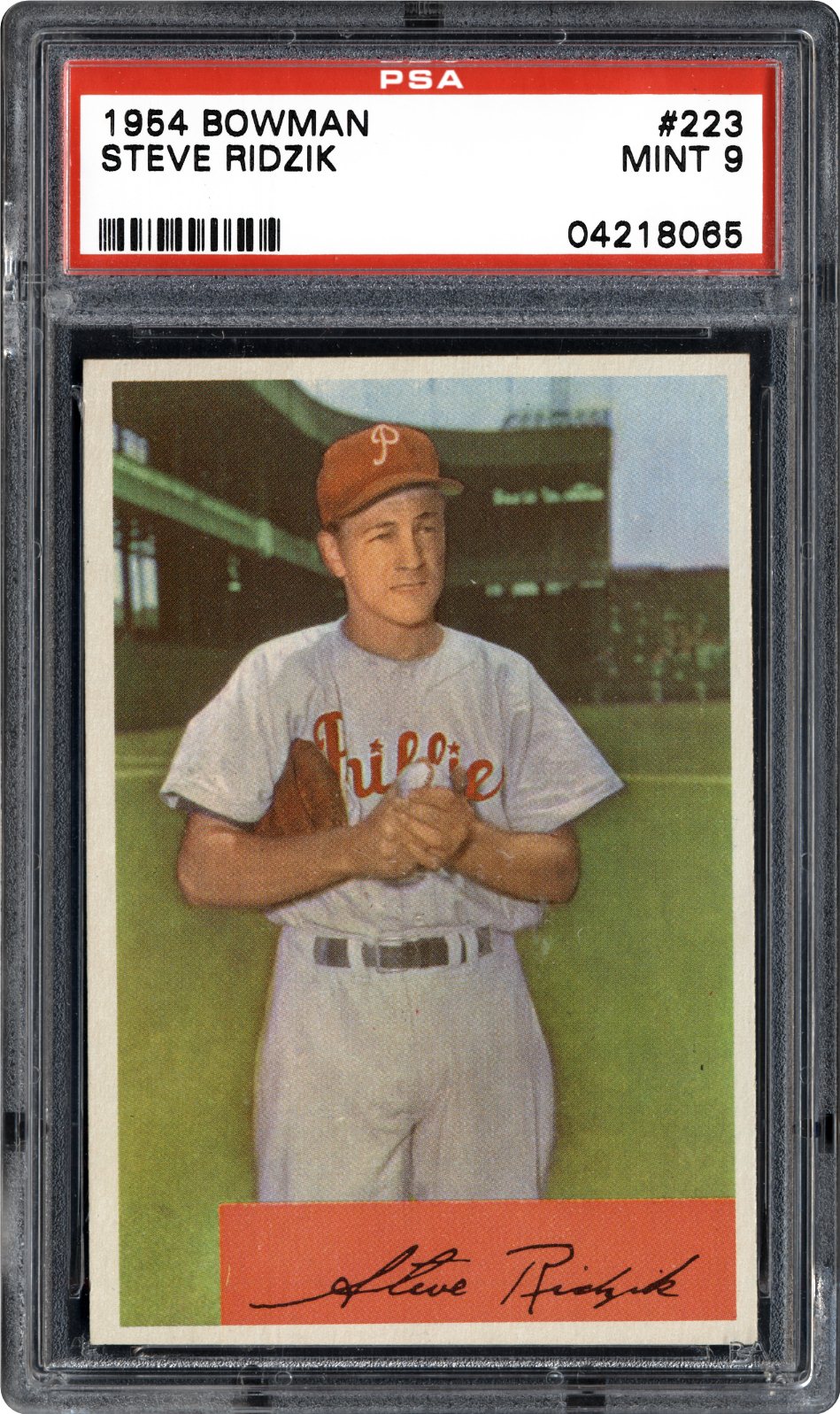 1954 Bowman Steve Ridzik | PSA CardFacts™