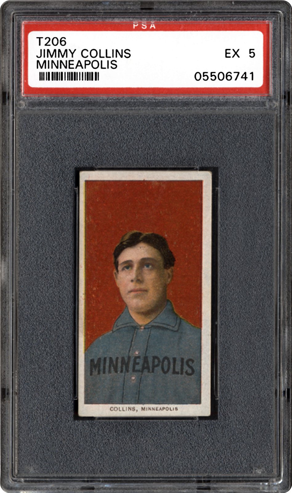 1909-1911 T206 White Border Jimmy Collins (Minneapolis) | PSA CardFacts™