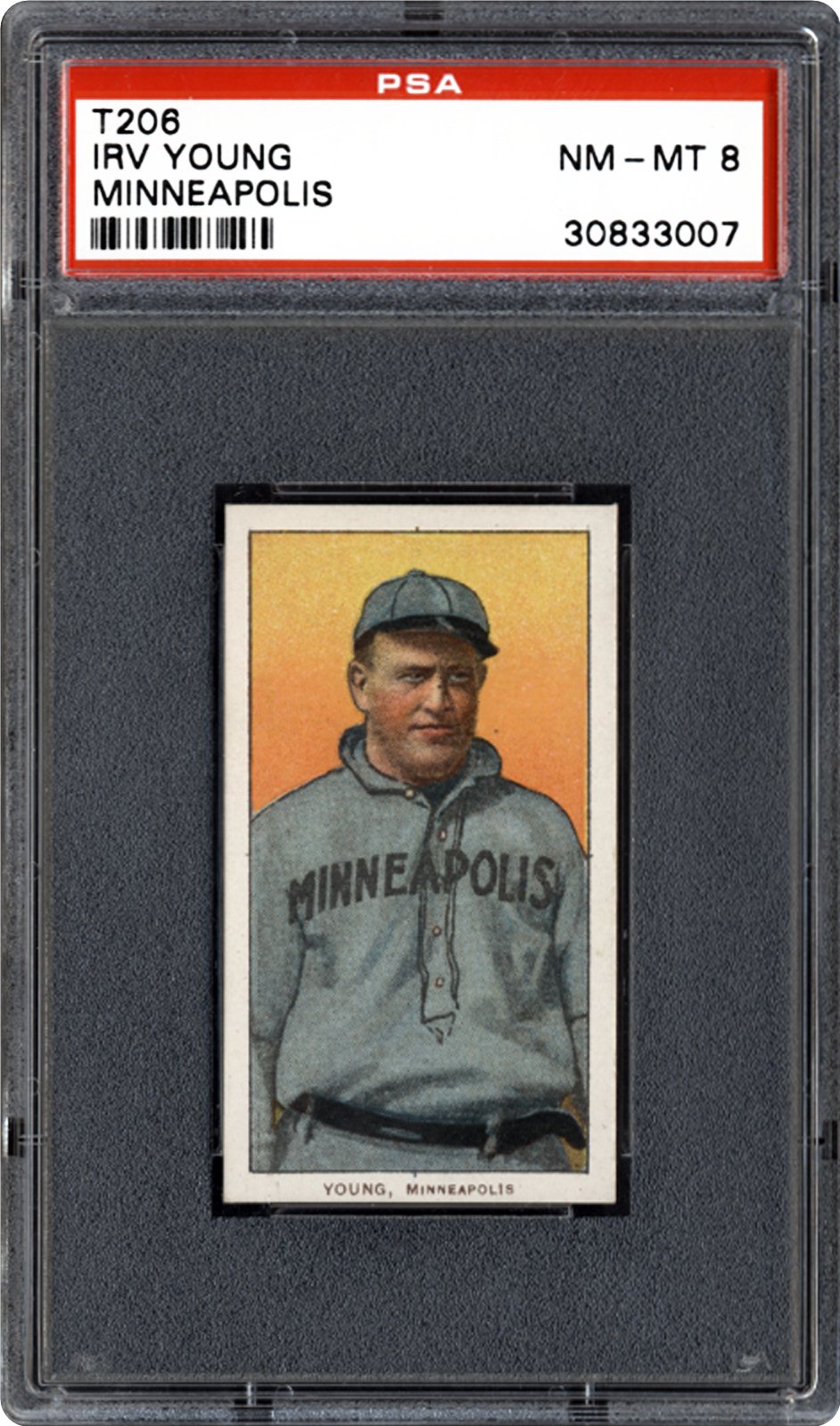 1909-1911 T206 White Border Irv Young (Minneapolis) | PSA CardFacts™