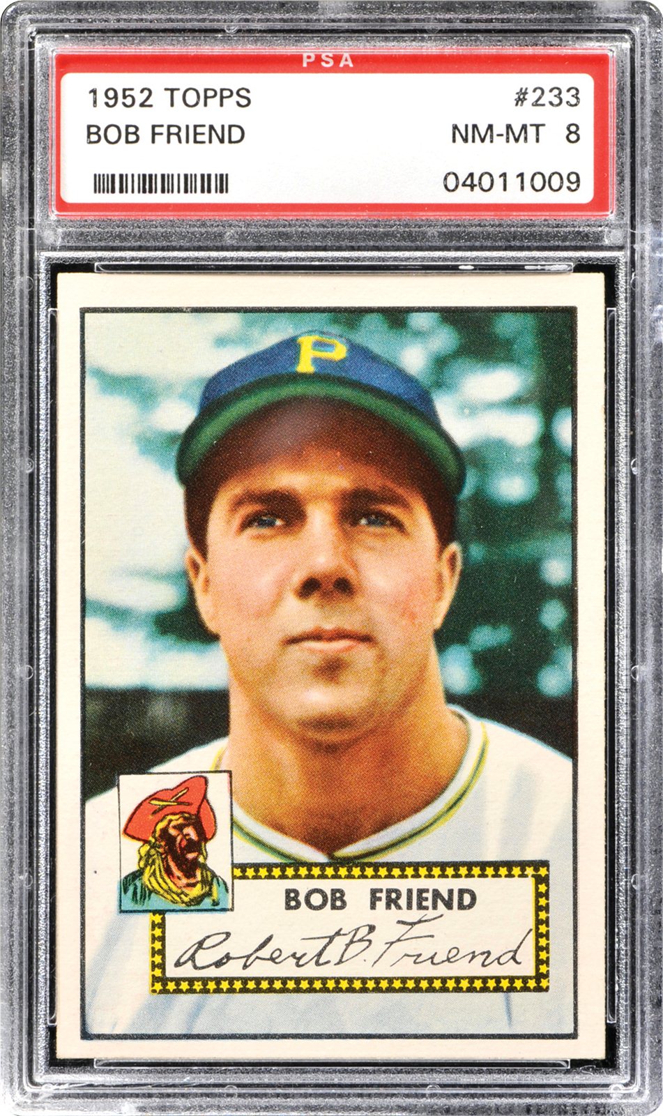 1952 Topps Bob Friend | PSA CardFacts™