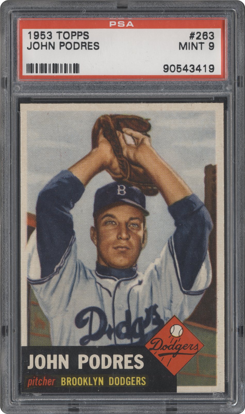 1953 Topps John Podres | PSA CardFacts™