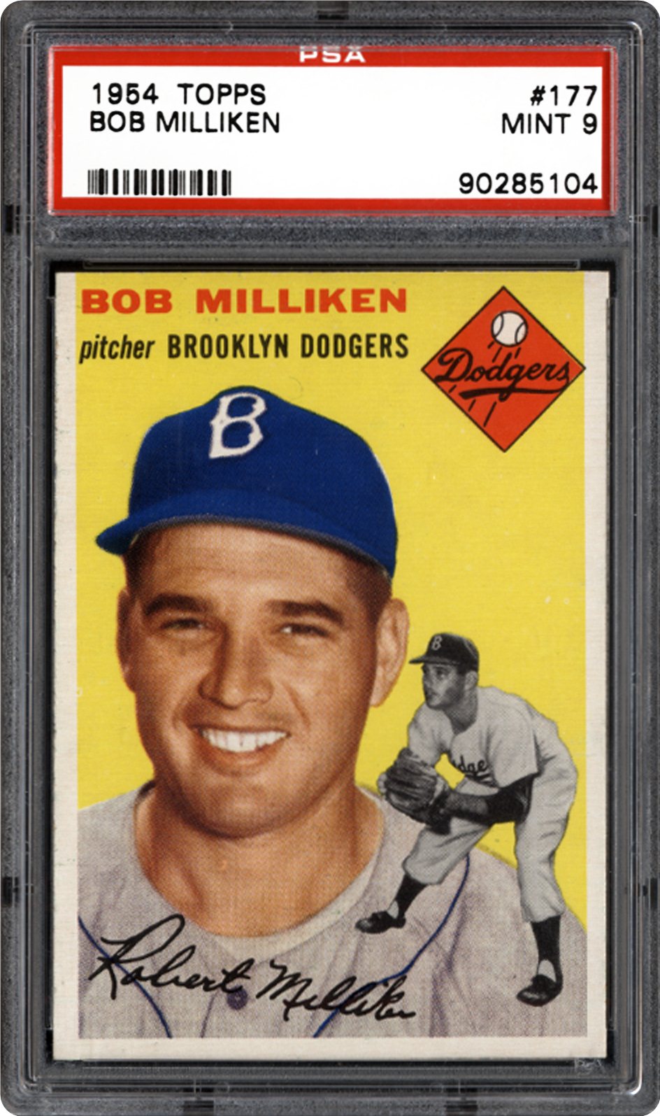 1954 Topps Bob Milliken | PSA CardFacts™