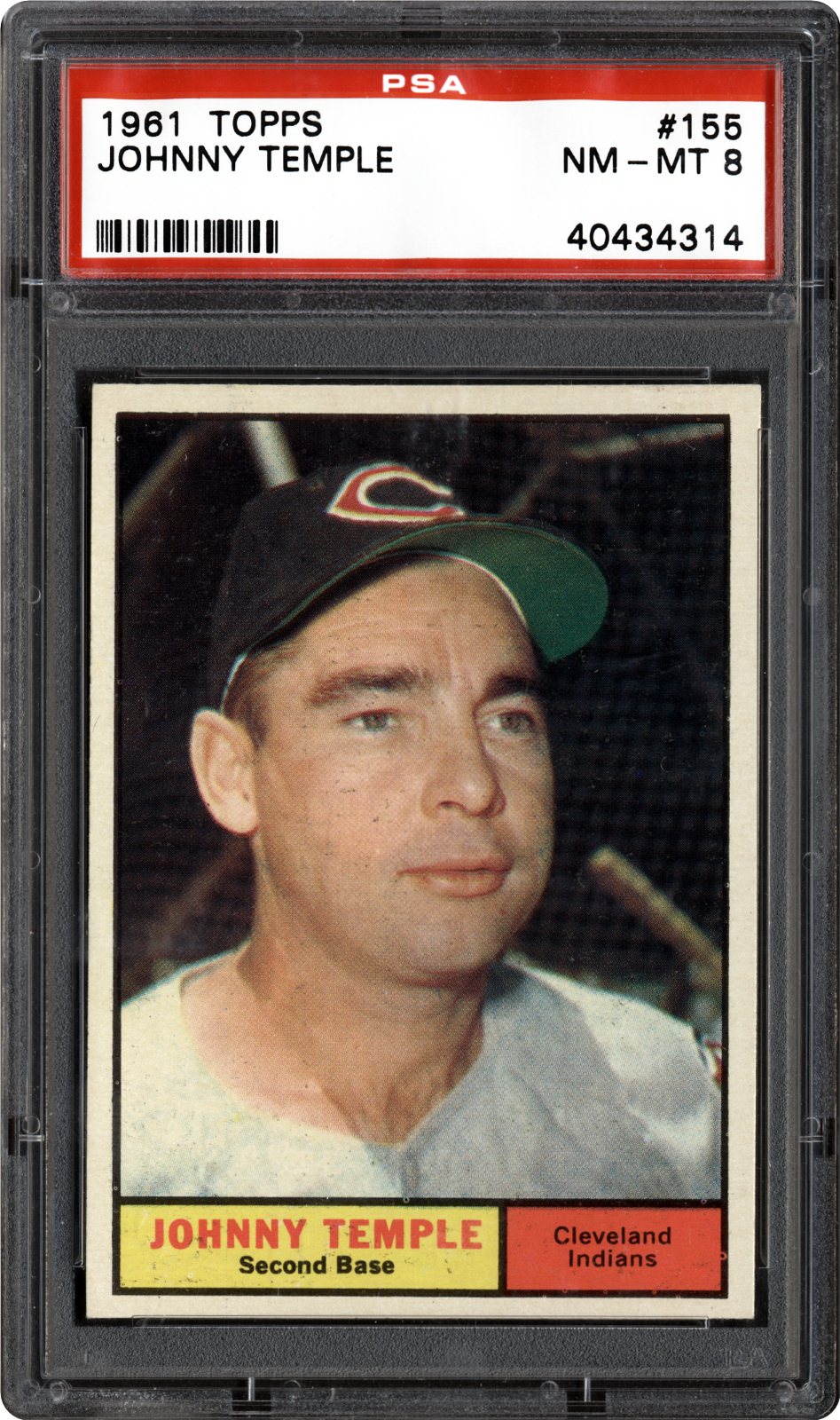 1961 Topps Johnny Temple | PSA CardFacts™