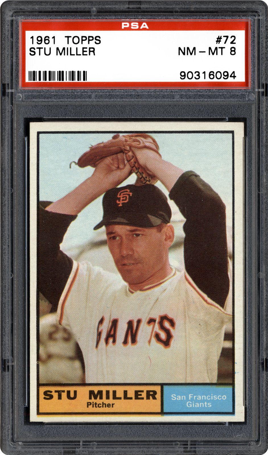 1961 Topps Stu Miller | PSA CardFacts™