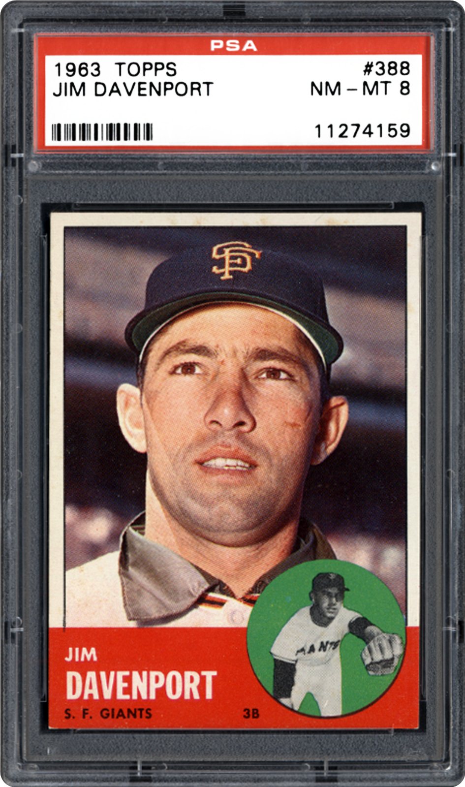 1963 Topps Jim Davenport | PSA CardFacts™