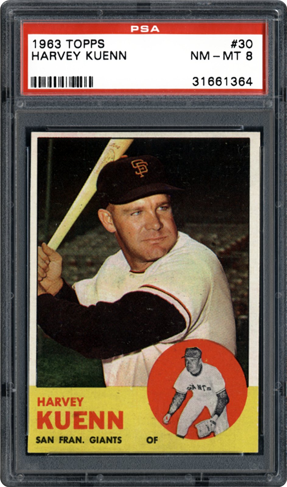 1963 Topps Harvey Kuenn | PSA CardFacts™