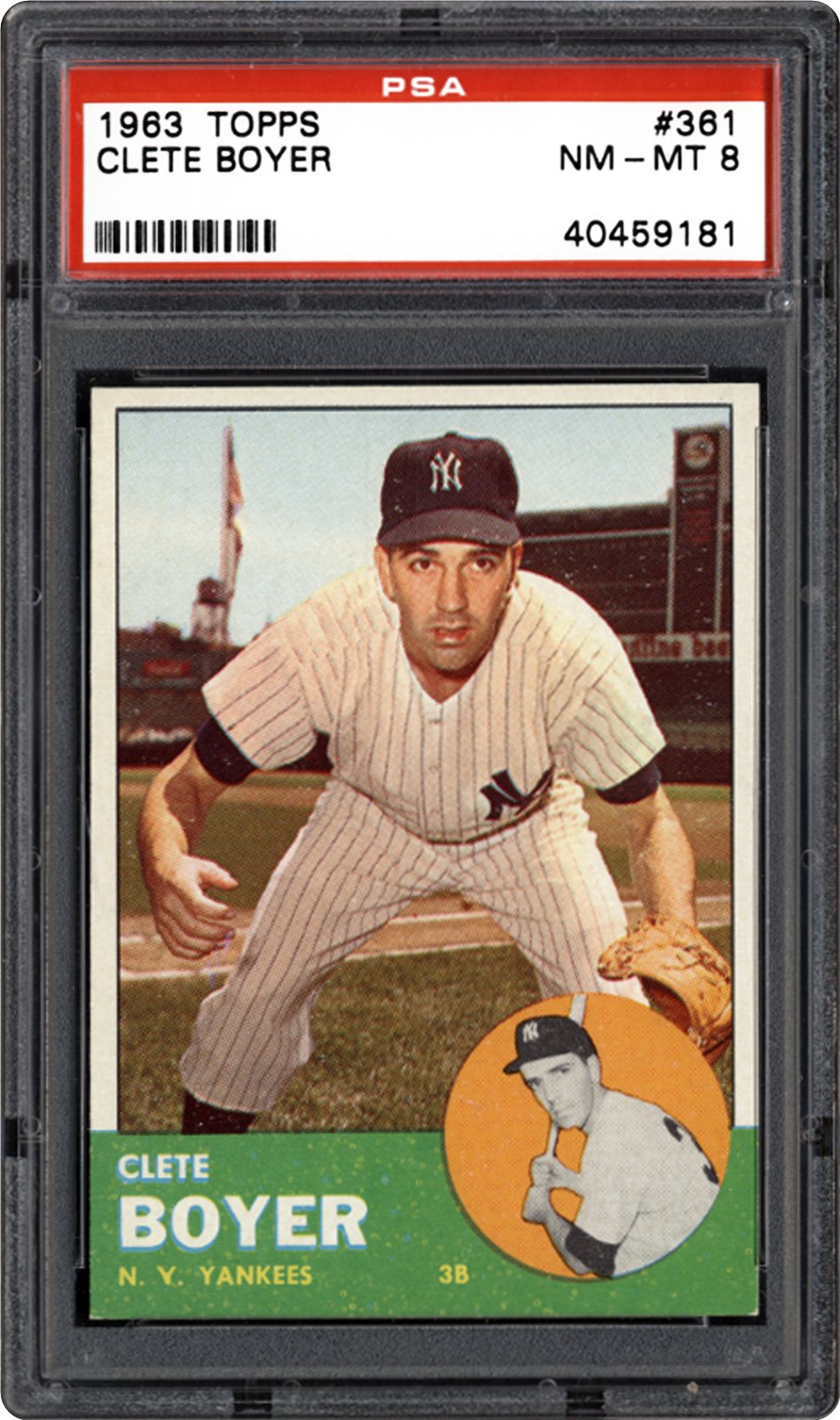 1963 Topps Clete Boyer | PSA CardFacts™