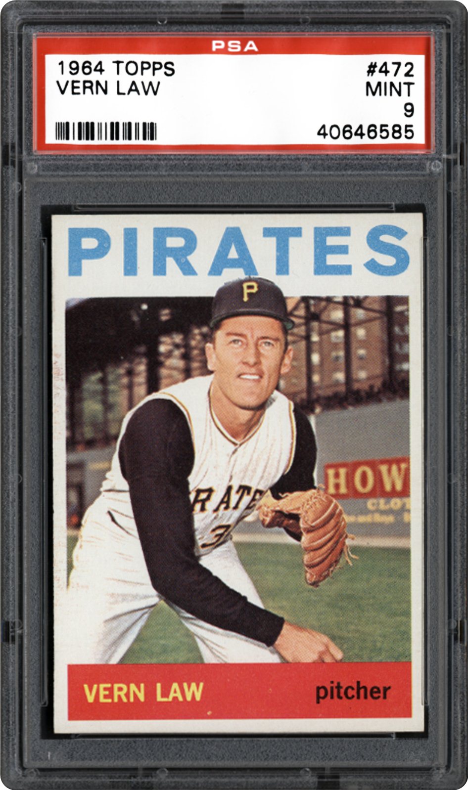 1964 Topps Vern Law | PSA CardFacts™