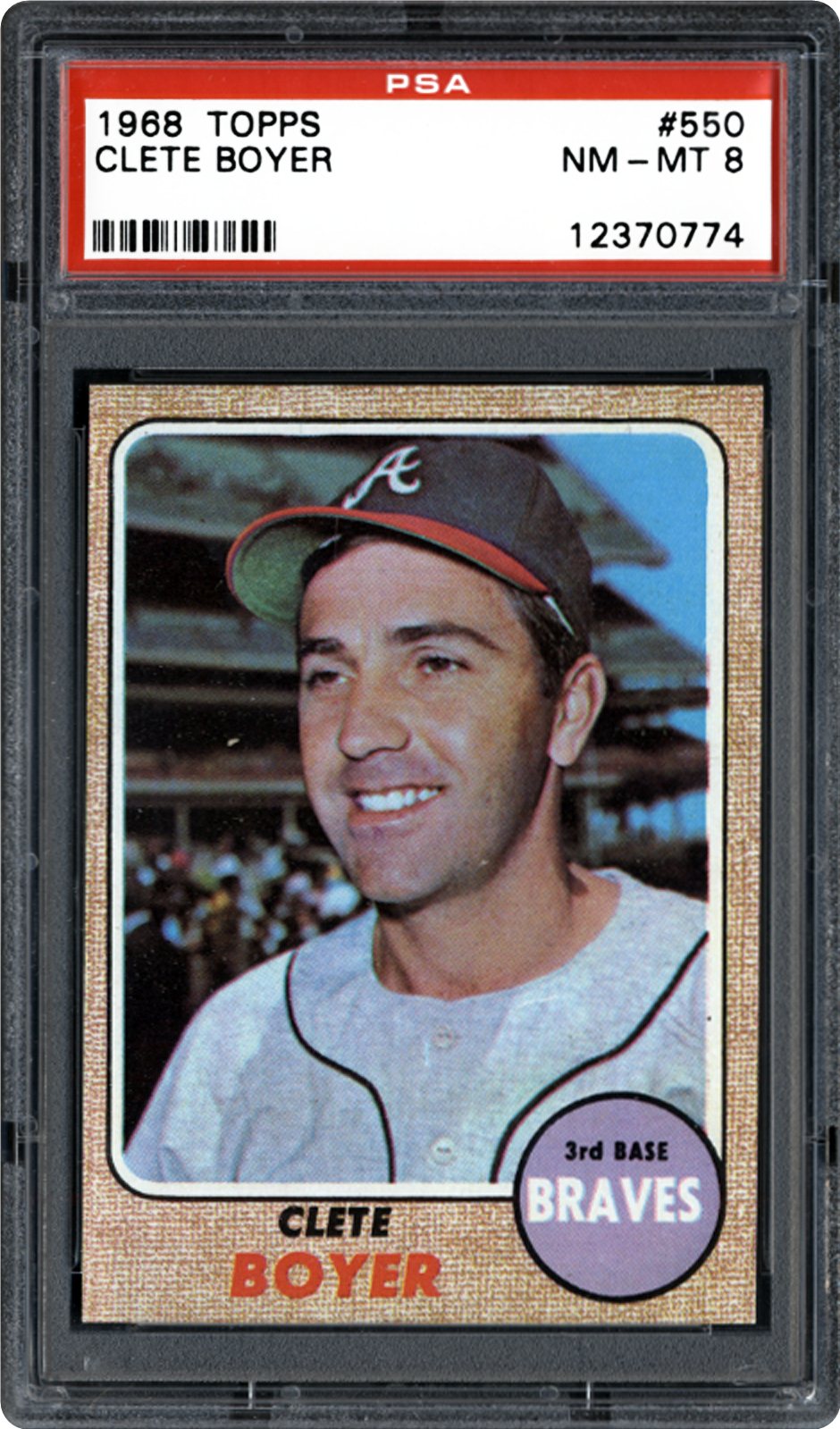 1968 Topps Clete Boyer | PSA CardFacts™