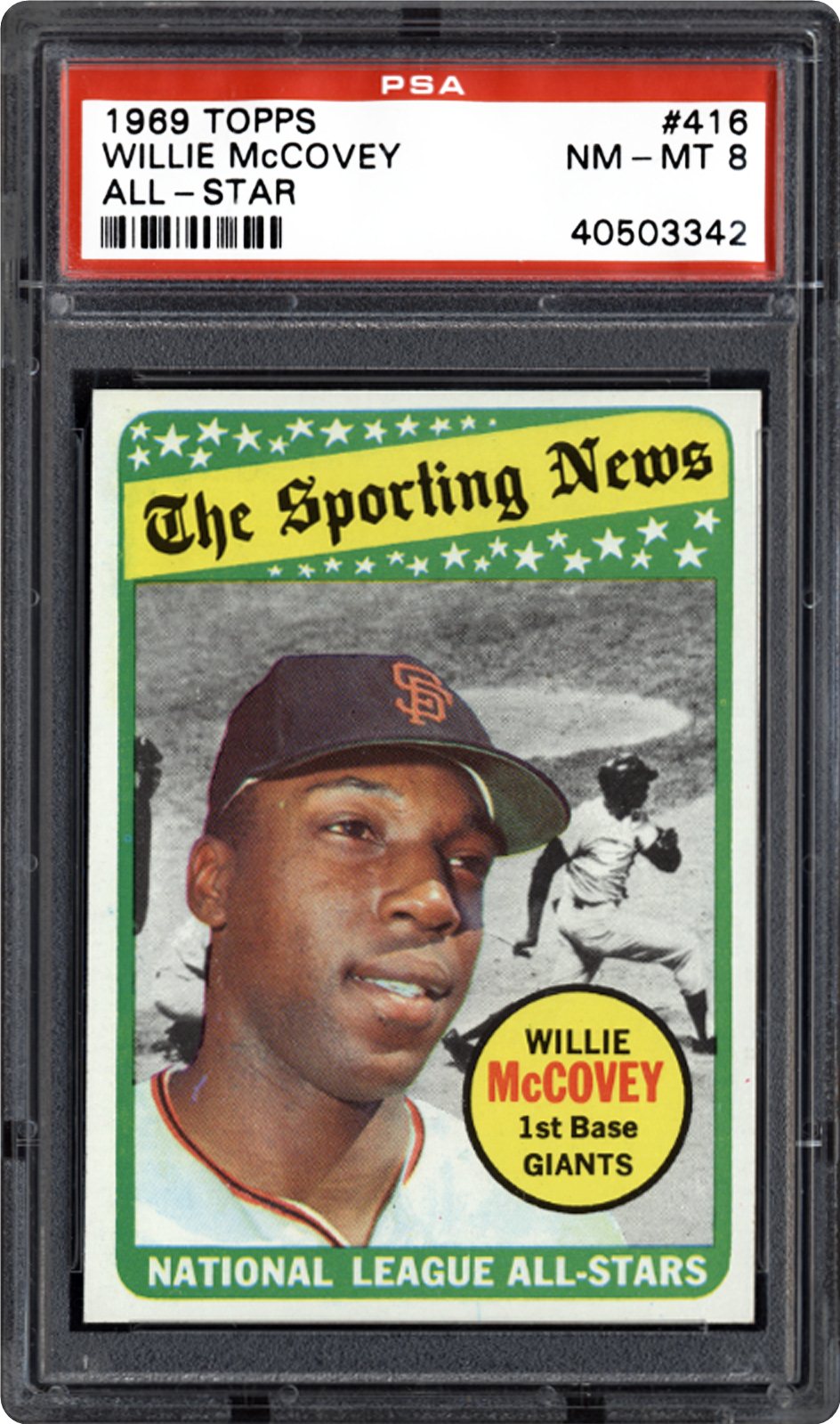 1969 Topps Willie McCovey (All-Star) | PSA CardFacts™