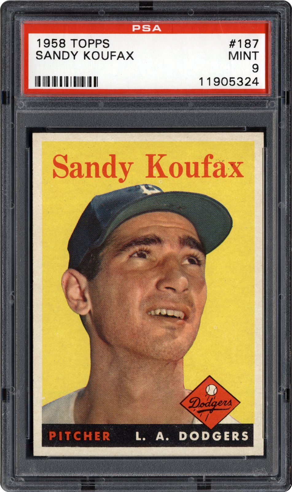 1958 Topps 187 Sandy Koufax - Baseball Cards