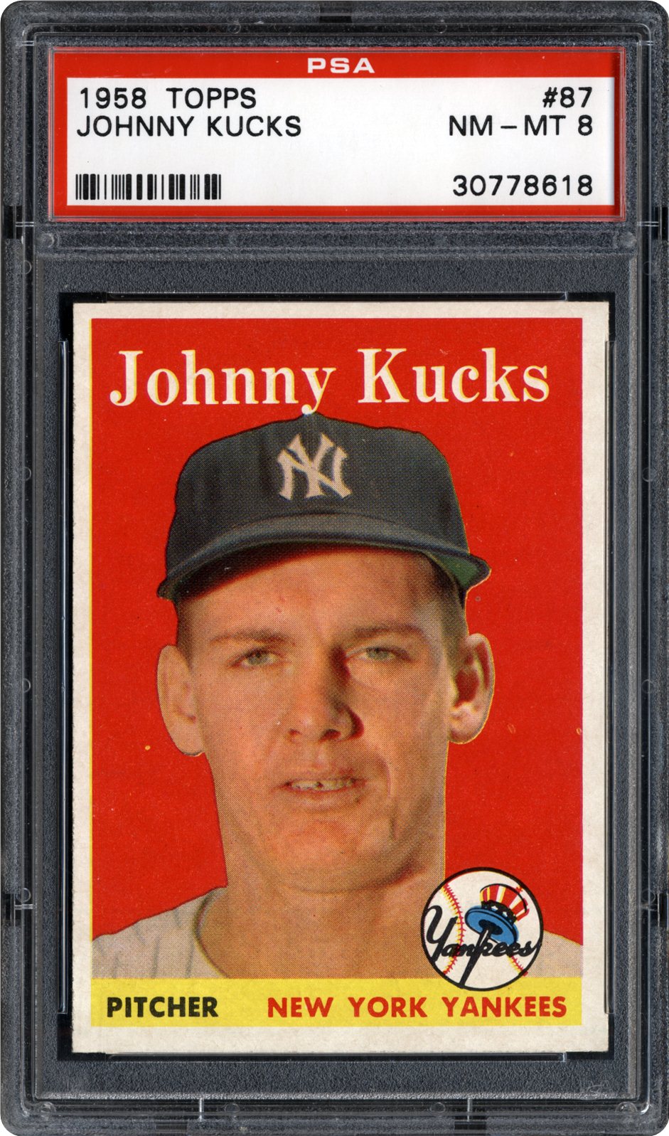 1958 Topps Johnny Kucks | PSA CardFacts™