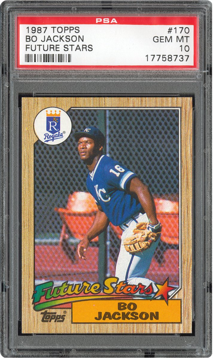 1987 Topps Bo Jackson (Future Stars) | PSA CardFacts™