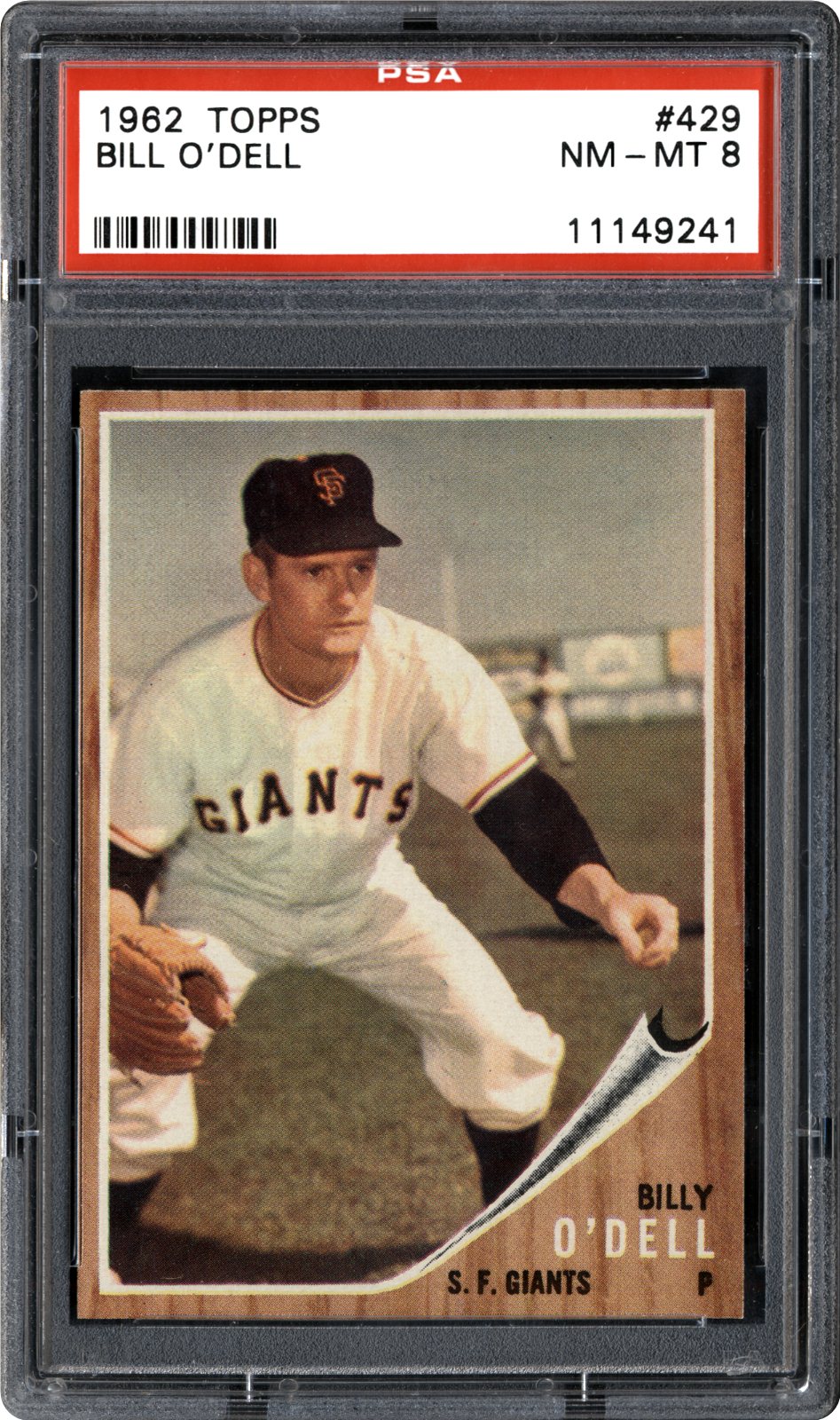 1962 Topps Bill O'Dell | PSA CardFacts™