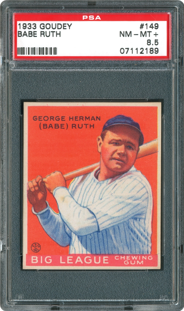 1933 Goudey Babe Ruth | PSA CardFacts™